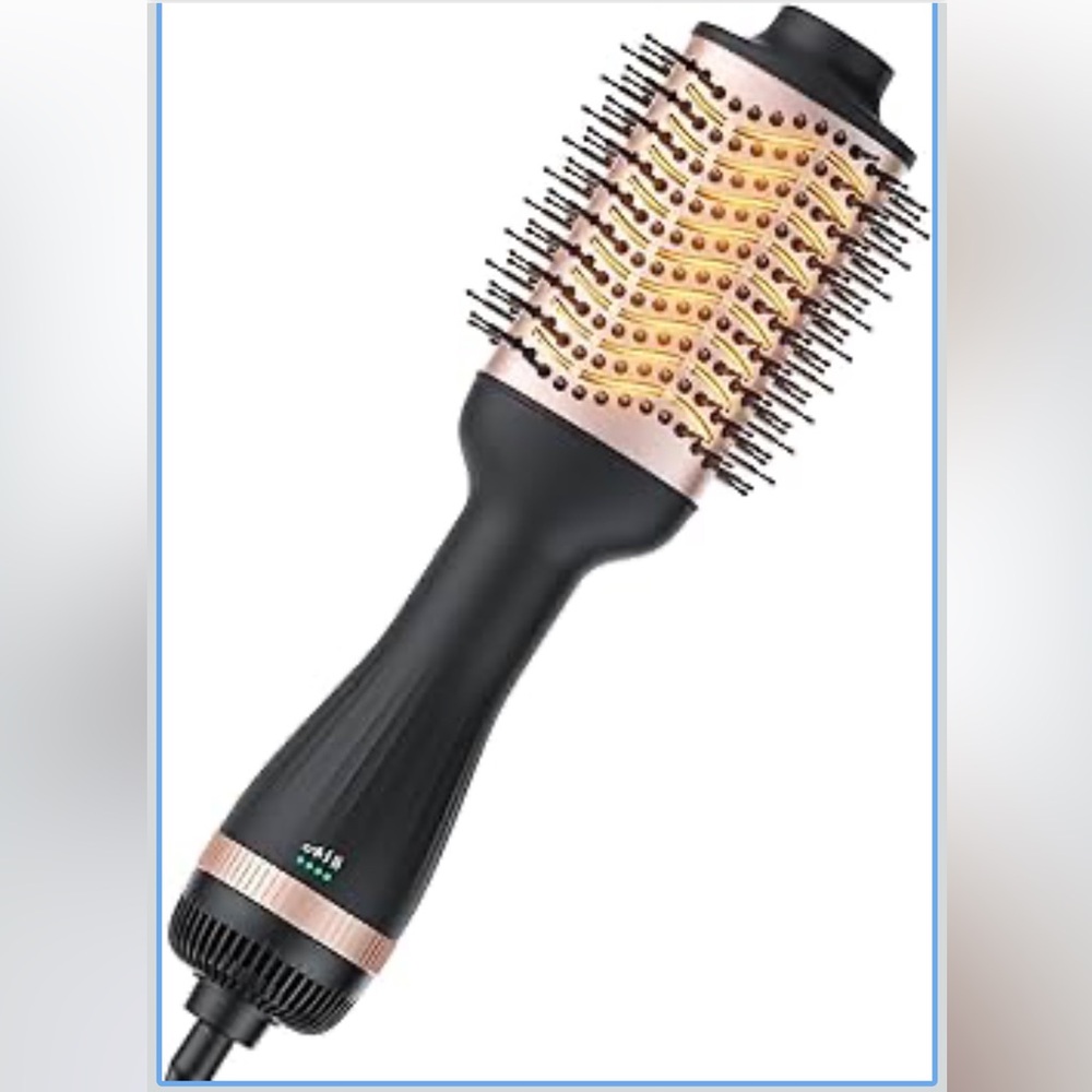Professional Black and Gold Hair Dryer Brush
